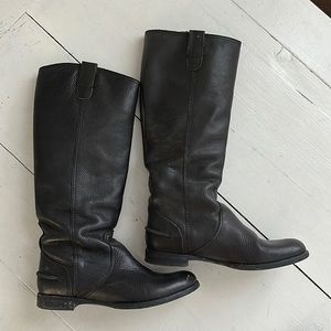 Madewell black leather boots